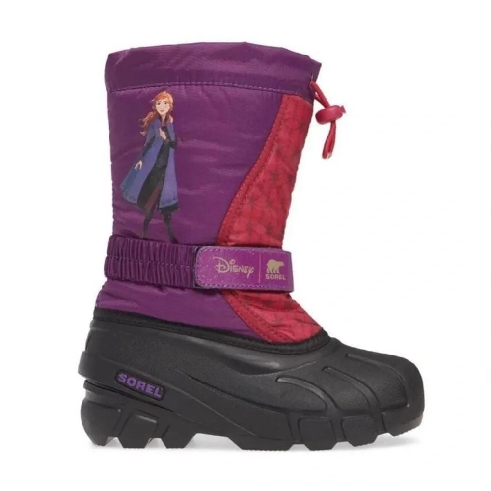 Sorel X Disney Frozen Flurry Weather Resistant Snow Boots‎ Winter Ski Youth 3